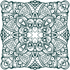 Beautiful mandala art, vector mandala design