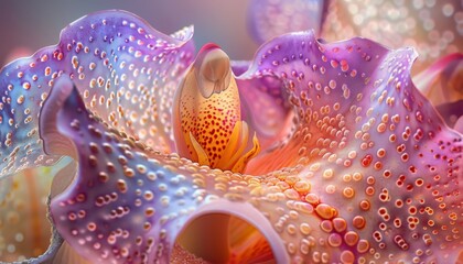 Macro Orchid Details, Zoom in on the intricate details of orchid blooms, capturing their delicate...