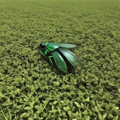 green leaves generative Ai 