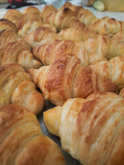 Delicious fresh baked home made croissants.