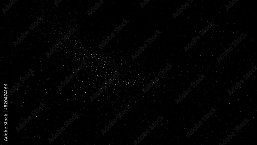 Wall mural abstract slow motion digital technology dotted wave particles seamless looping background. copy spac