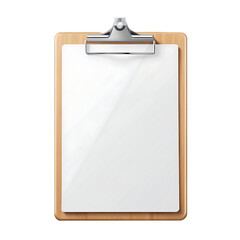 Clipboard isolated on transparent background