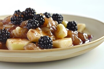 Cinnamon Dusted Apple Blackberry Chutney Delight