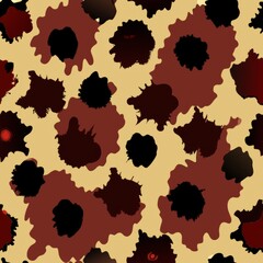 Seamless pattern of ink blotches and smudges in varying intensities, creating a rich and dynamic texture, Generative AI