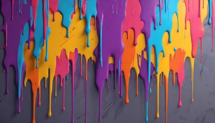 Colorfull 3d liquid paint background