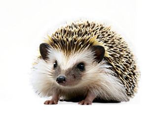 Obraz premium hedgehog on white