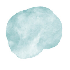 Abstract Blob Organic Watercolor Decoration