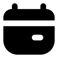 calendar solid icon fat UI