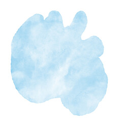 Abstract Blob Organic Watercolor Decoration