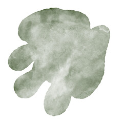 Abstract Blob Organic Watercolor Decoration