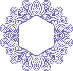 Beautiful mandala art, vector mandala design