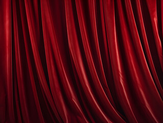 red velvet curtain created with generative ai