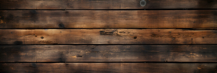 Naklejka premium old wooden background, panoramic banner