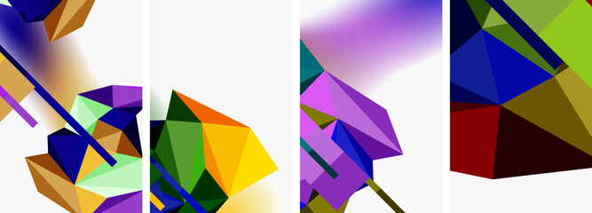 Minimal geometry. Circle, line and square design. Trendy techno business template for wallpaper, banner, background or landing