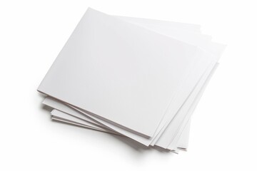 Paper Mockup on Isolated Background created with Generative AI