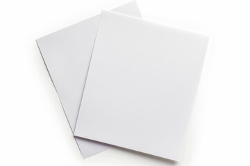 Paper Mockup on Isolated Background created with Generative AI