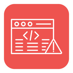 Error vector icon. Can be used for No Code iconset.