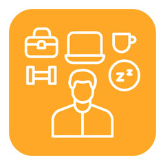 Daily Routine vector icon. Can be used for Comfort iconset.