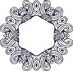 Beautiful mandala art, vector mandala design