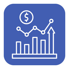Growing a Business vector icon. Can be used for Home Based Business iconset.