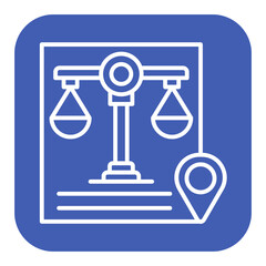 Local Zoning Law vector icon. Can be used for Home Based Business iconset.