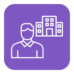 Employer vector icon. Can be used for Job Search iconset.