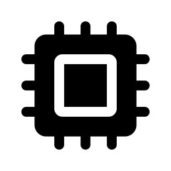 processor glyph icon