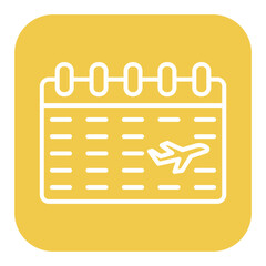 Calendar vector icon. Can be used for Travel Agency iconset.