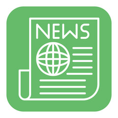 News Headline vector icon. Can be used for Communication and Media iconset.