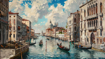 Venice city painting © JN