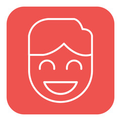 Happy vector icon. Can be used for Customer Feedback iconset.