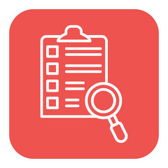 Survey Search vector icon. Can be used for Customer Feedback iconset.