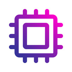 processor gradient icon