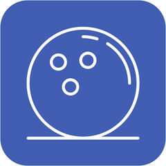 Ball vector icon. Can be used for Bowling iconset.
