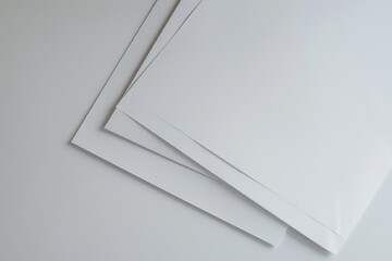 Paper Mockup on Isolated Background created with Generative AI