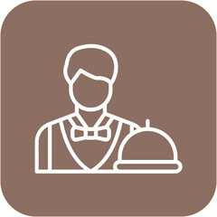 Free Concierge Service vector icon. Can be used for Casino iconset.