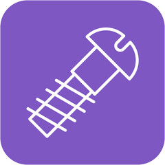 Bolt vector icon. Can be used for Mettalurgy iconset.