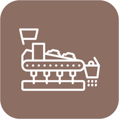 Sinter Plant vector icon. Can be used for Mettalurgy iconset.