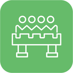 cooling Bed vector icon. Can be used for Mettalurgy iconset.