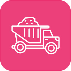 Dumping vector icon. Can be used for Mettalurgy iconset.