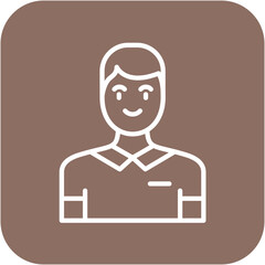 Social Worker Male vector icon. Can be used for Psychology iconset.