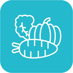 Vegetarian Food vector icon. Can be used for Nutrition iconset.