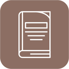 Book vector icon. Can be used for Printing iconset.