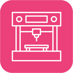 3d Printer vector icon. Can be used for Printing iconset.