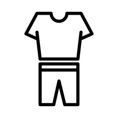 Fashion icon or logo illustration outline black style