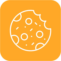 Cookie vector icon. Can be used for Carnival iconset.
