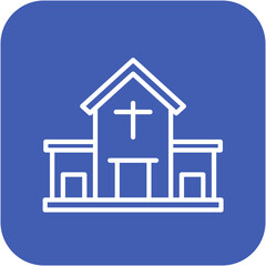 Church vector icon. Can be used for Carnival iconset.