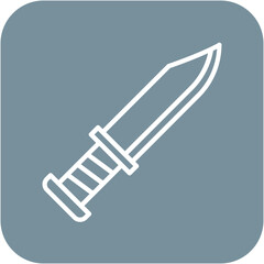 Knife vector icon. Can be used for Shooting iconset.