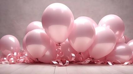 Pale pink balloon texture. Background of pale pink balloons	