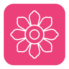 Flower vector icon. Can be used for Agriculture iconset.